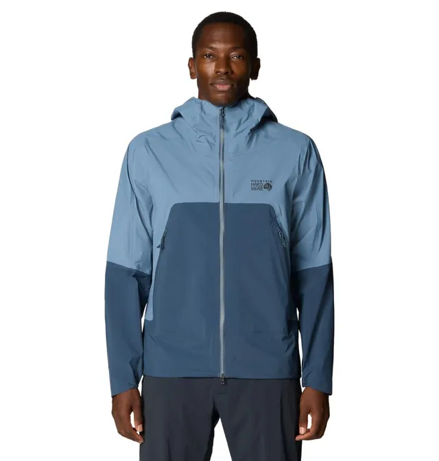mountain-hardwear-men-s-cloud-cipher-hooded-jacket-3-layer-waterproof-rain-jacke image 1