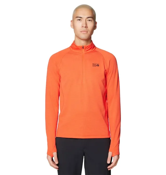 mountain-hardwear-men-s-crater-lake-heavyweight-half-zip-hooded-sun-shirt image 1