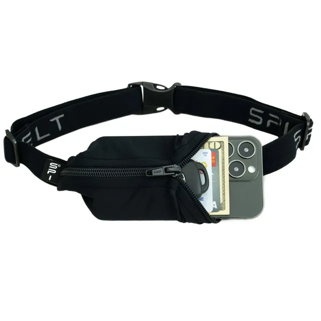 spibelt-black-running-belt-with-expandable-pocket-for-large-phones image 1