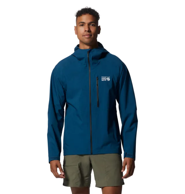 mountain-hardwear-stretch-ozonic-rain-jacket-waterproof-100-recycled-stretch-she image 1