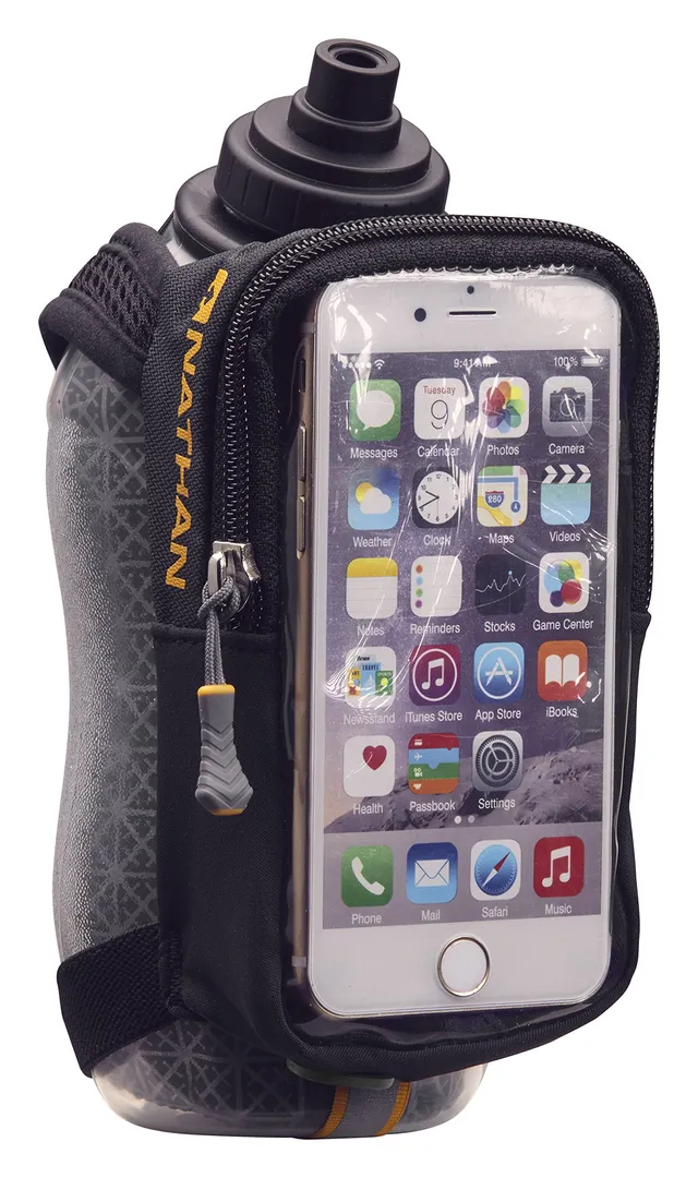 nathan-speeddraw-2-insulated-handheld-running-water-bottle-flask-18oz-with-doubl image 1