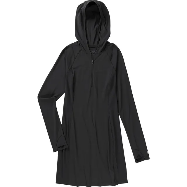 mountain-hardwear-crater-lake-dress-women-s-upf-50-sun-hooded-half-zip-dress image 1