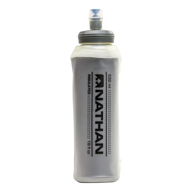 nathan-18oz-insulated-soft-flask-collapsible-running-water-bottle-with-bite-valv image 1