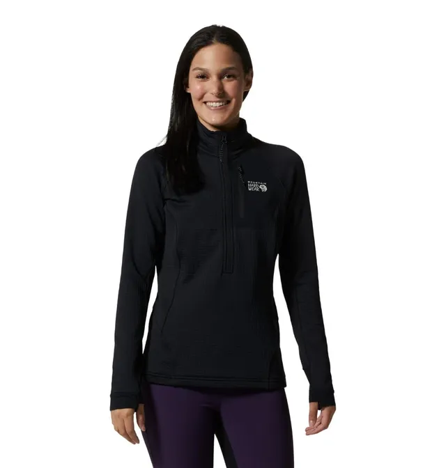 mountain-hardwear-women-s-polartec-power-grid-half-zip-fleece-midlayer-jacket image 1