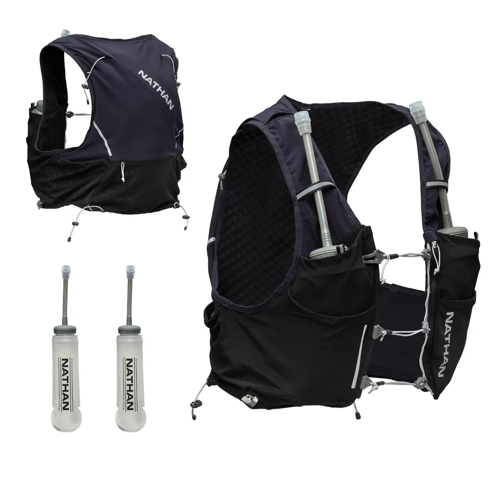 nathan-pinnacle-pro-6l-hydration-vest-compression-racing-vest-with-two-20oz-hydr image 1