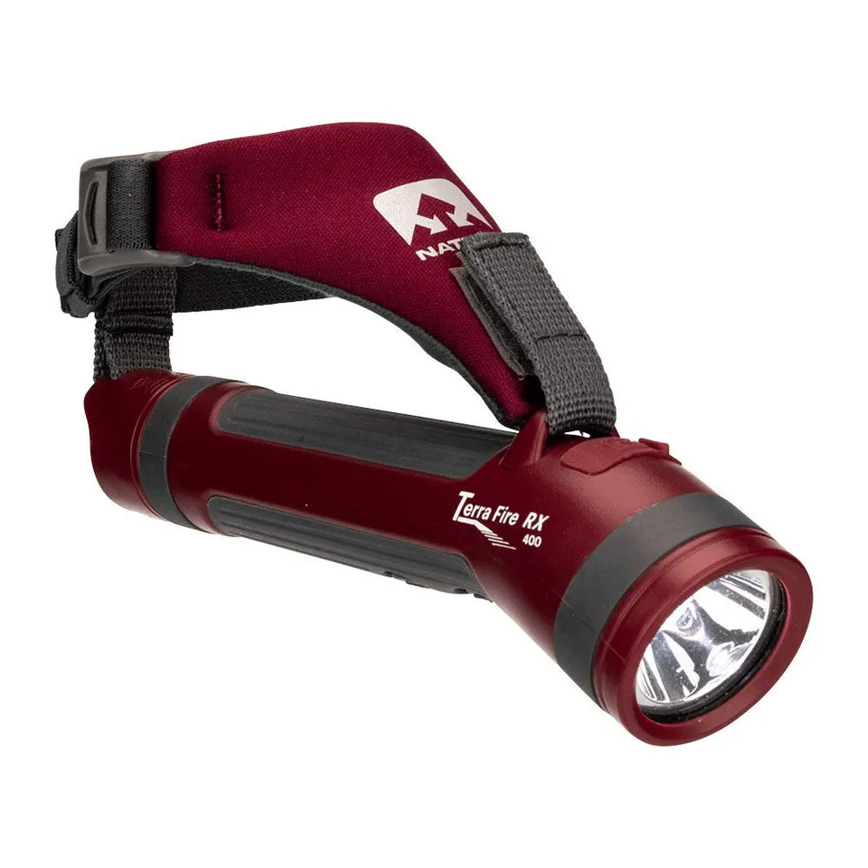 nathan-terra-fire-400-rx-rechargeable-grip-free-running-flashlight-with-front-an image 1