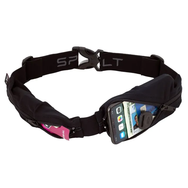 spibelt-dual-pocket-pro-running-belt-two-expandable-pockets-wide-band image 1