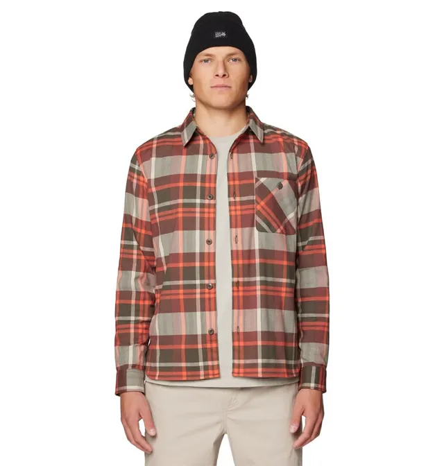 mountain-hardwear-voyager-one-men-s-long-sleeve-flannel-shirt-recycled-stretch-f image 1