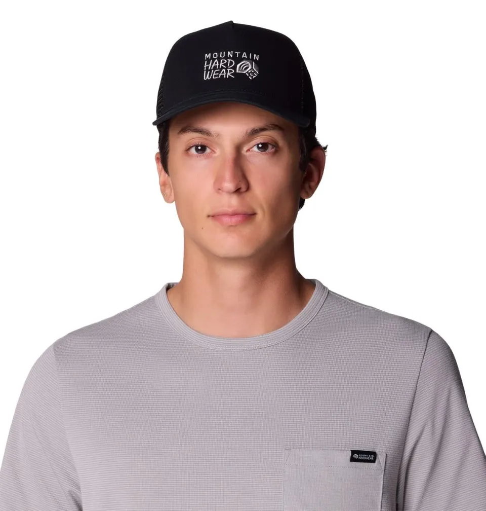 mountain-hardwear-mhw-logo-trucker-hat-unisex-snapback-mesh-back image 1