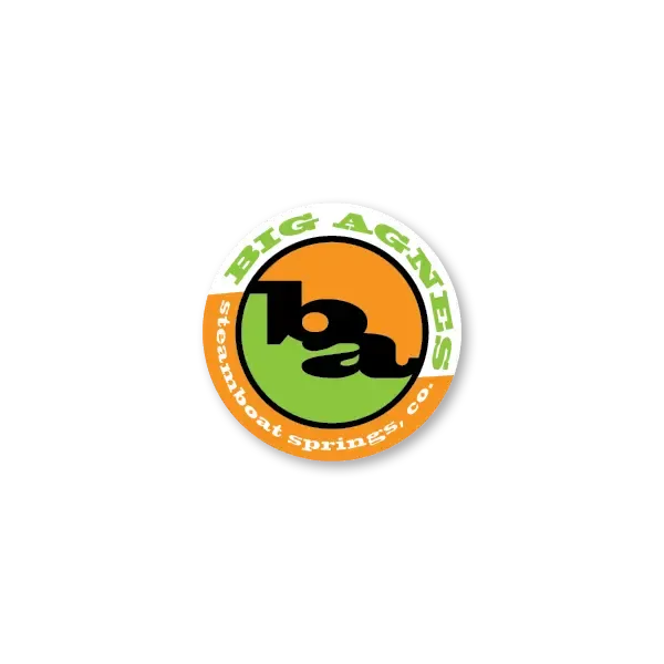 big-agnes-og-logo-die-cut-sticker-for-water-bottles-coolers-and-bumpers image 1