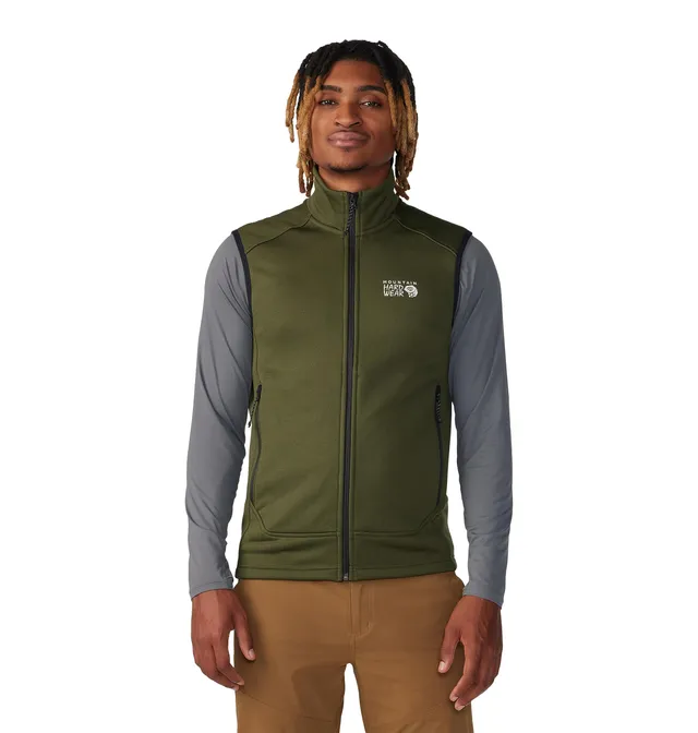mountain-hardwear-sendura-men-s-fleece-vest-slim-fit-stretch-trail-fleece image 1