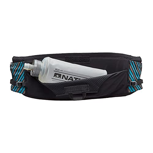 nathan-pinnacle-hydration-running-waistbelt-with-20oz-soft-flask-xxs-xs-black-bl image 6