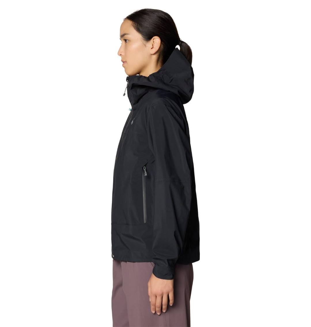 mountain-hardwear-women-s-cloud-cipher-hooded-jacket-3-layer-waterproof-rain-jac image 4