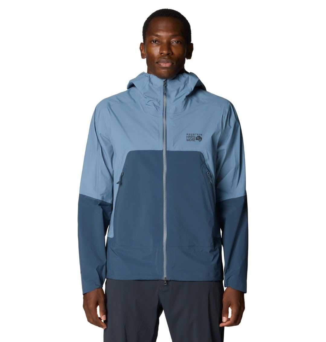 mountain-hardwear-men-s-cloud-cipher-hooded-jacket-3-layer-waterproof-rain-jacke image 1
