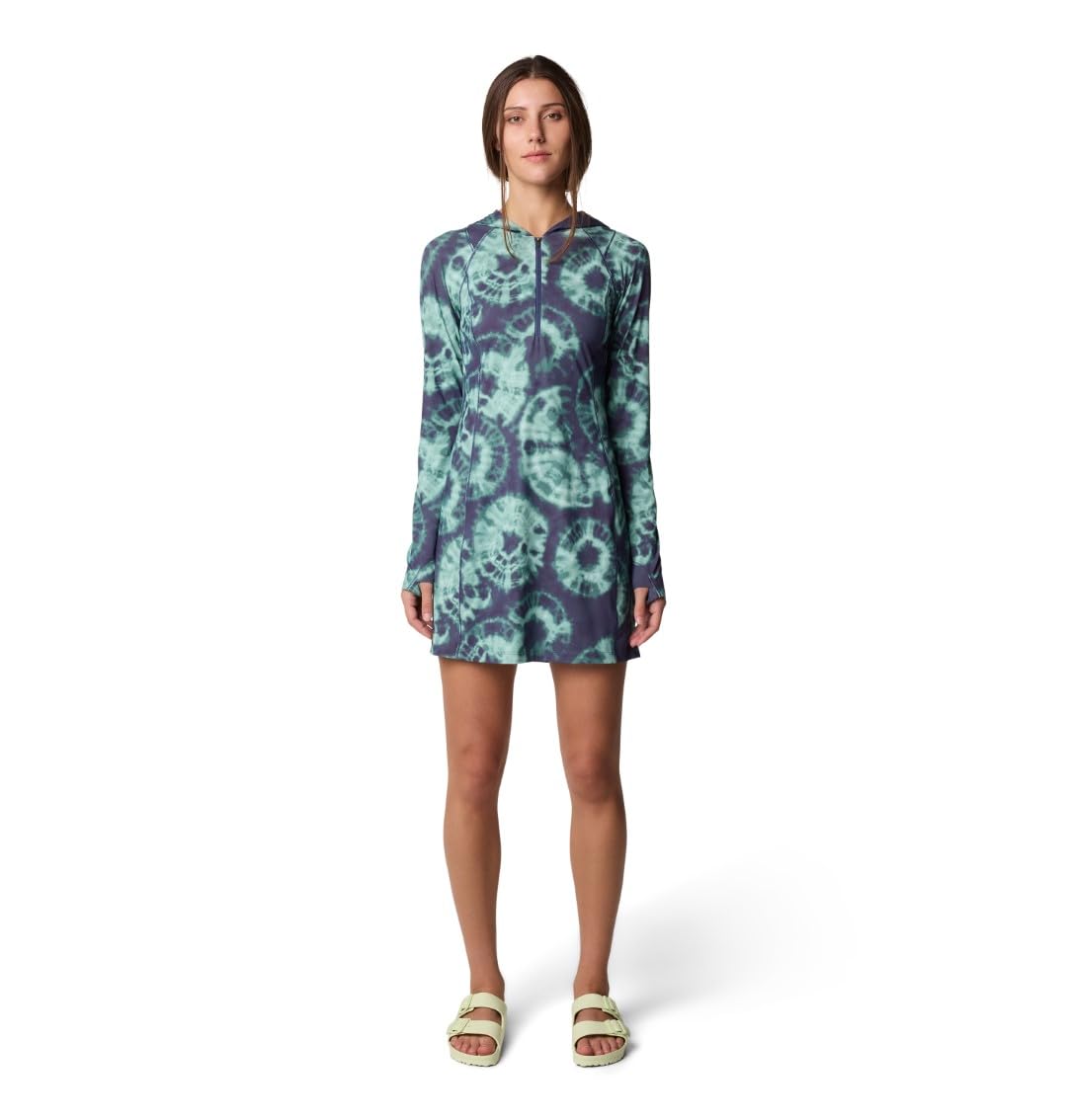mountain-hardwear-crater-lake-dress-women-s-upf-50-sun-hooded-half-zip-dress image 4