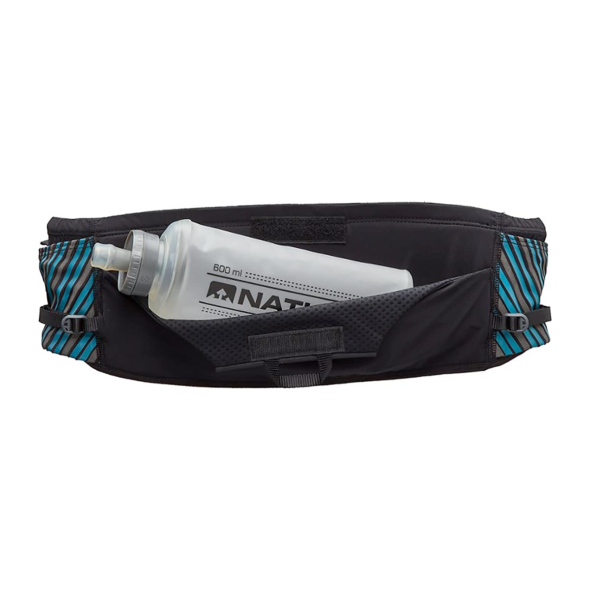 nathan-pinnacle-hydration-running-waistbelt-with-20oz-soft-flask-xxs-xs-black-bl image 3