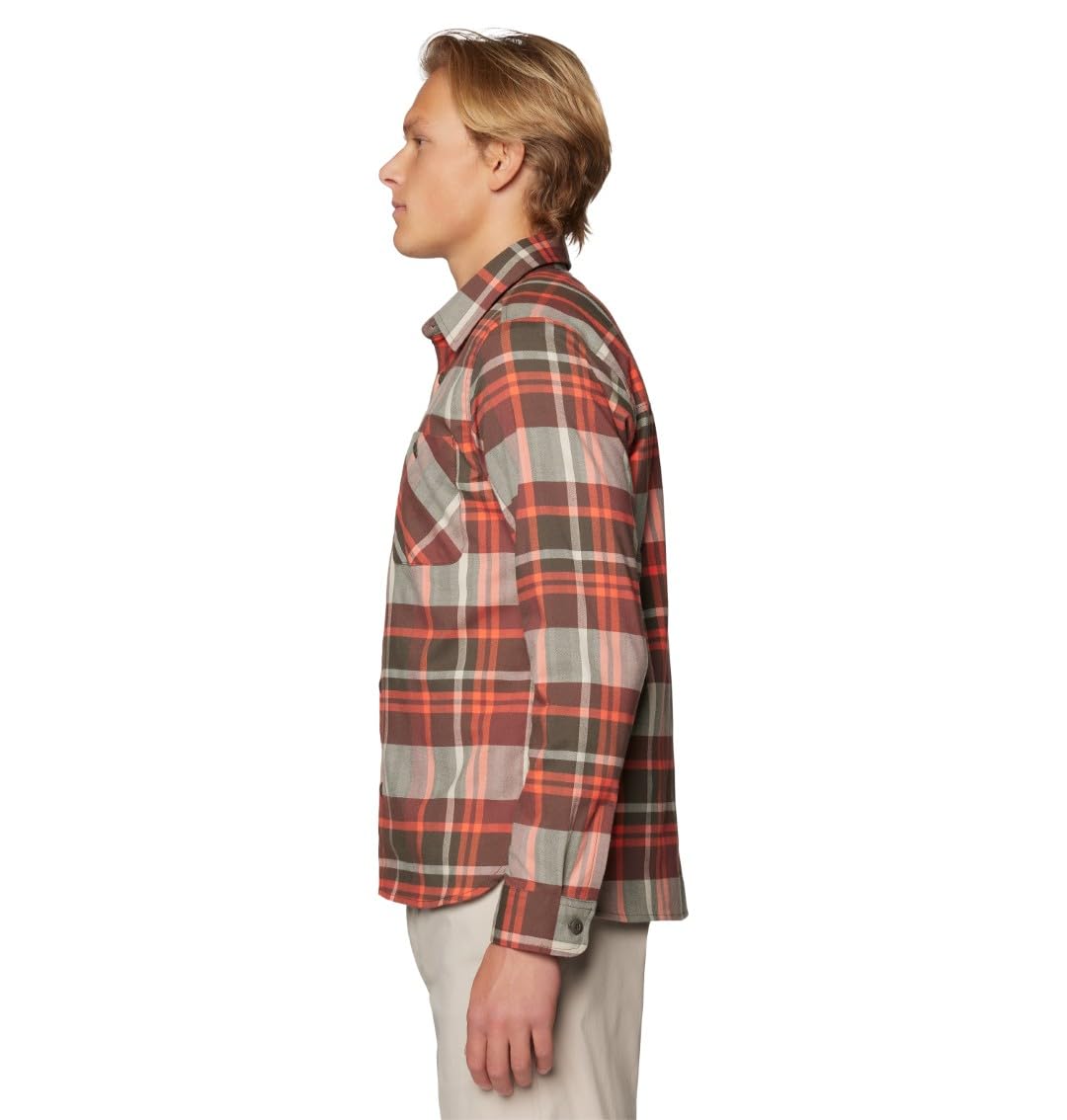 mountain-hardwear-voyager-one-men-s-long-sleeve-flannel-shirt-recycled-stretch-f image 3