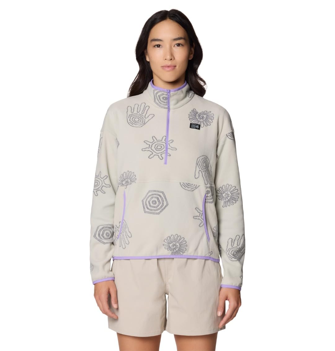 mountain-hardwear-microchill-half-zip-100-brushed-recycled-polyester-fleece-pull image 1