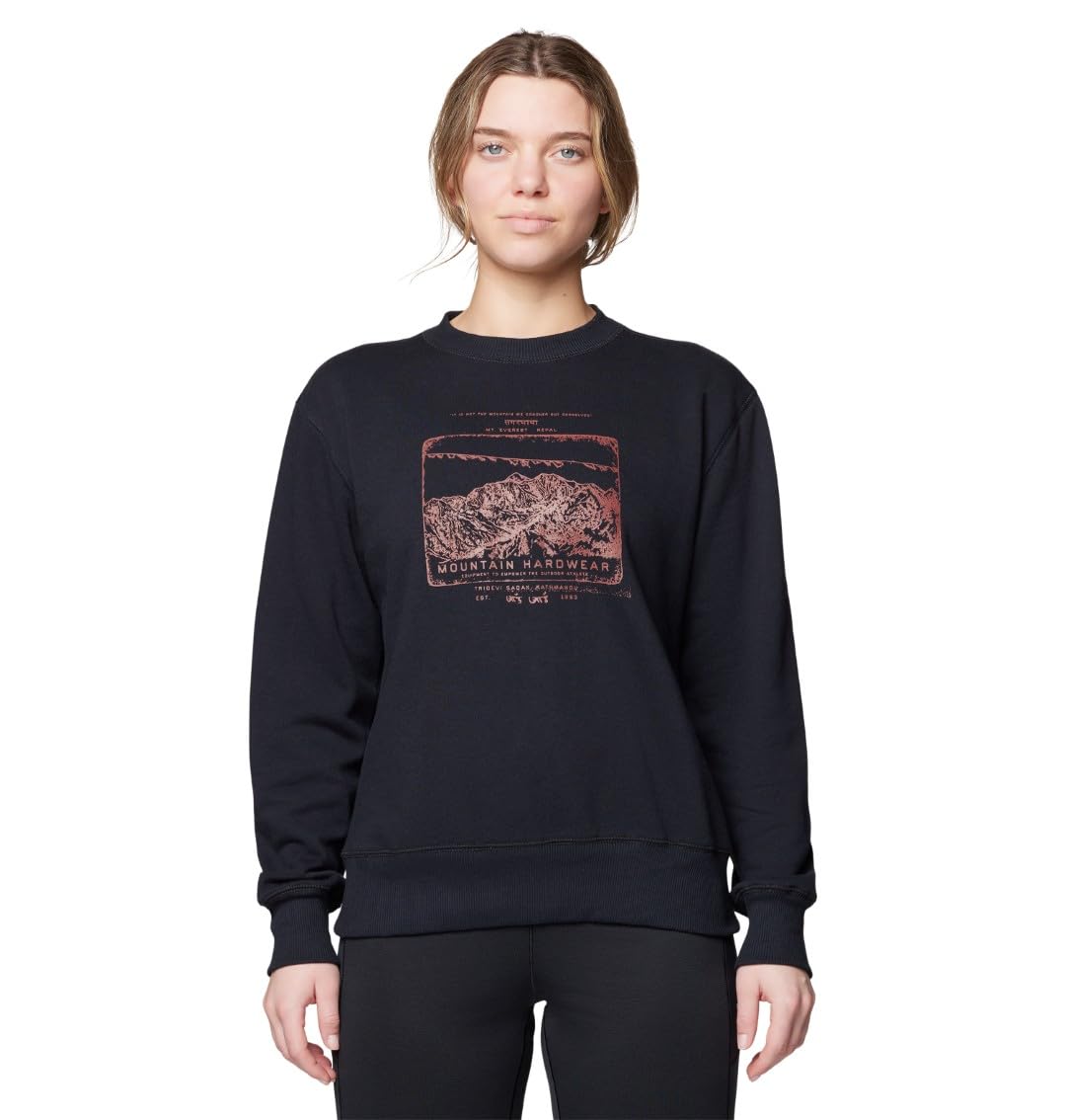 mountain-hardwear-women-s-mhw-logo-pullover-crew-100-cotton-jersey-graphic-sweat image 8