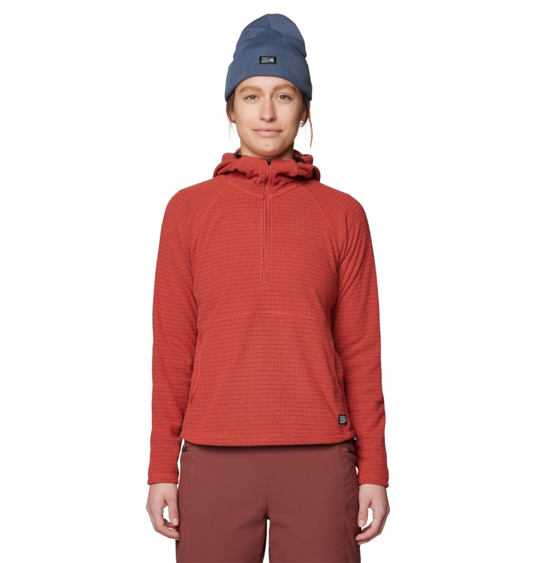 mountain-hardwear-summit-grid-1-2-zip-lightweight-fleece-midlayer-for-backpackin image 7
