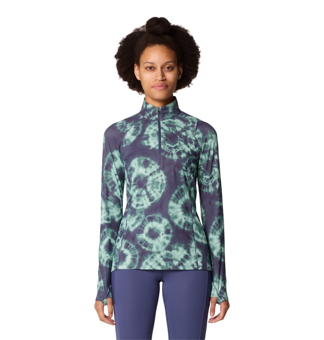 mountain-hardwear-crater-lake-1-2-zip-women-s-grid-fleece-mid-layer-with-scuba-h image 6