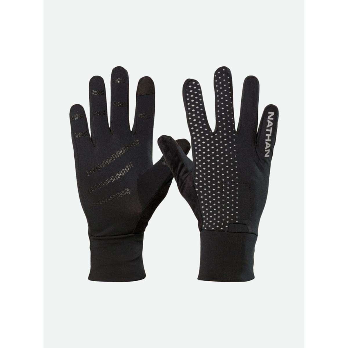 nathan-reflective-running-gloves-with-touchscreen-fingers-and-strobe-light-pocke image 7