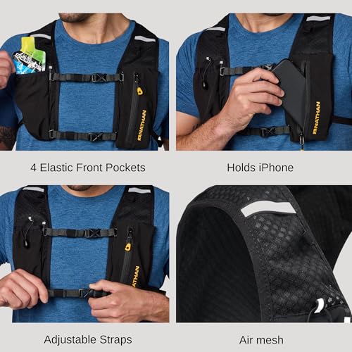 nathan-running-hydration-vest-osfm-black-bladder-compatible-reflective image 8