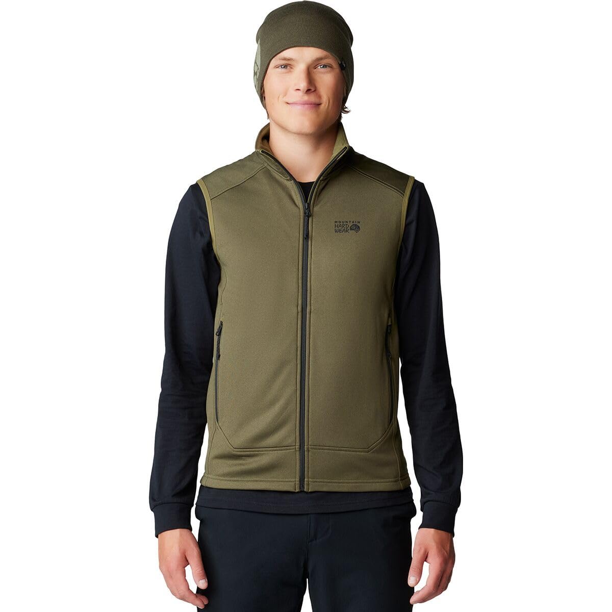 mountain-hardwear-sendura-men-s-fleece-vest-slim-fit-stretch-trail-fleece image 6