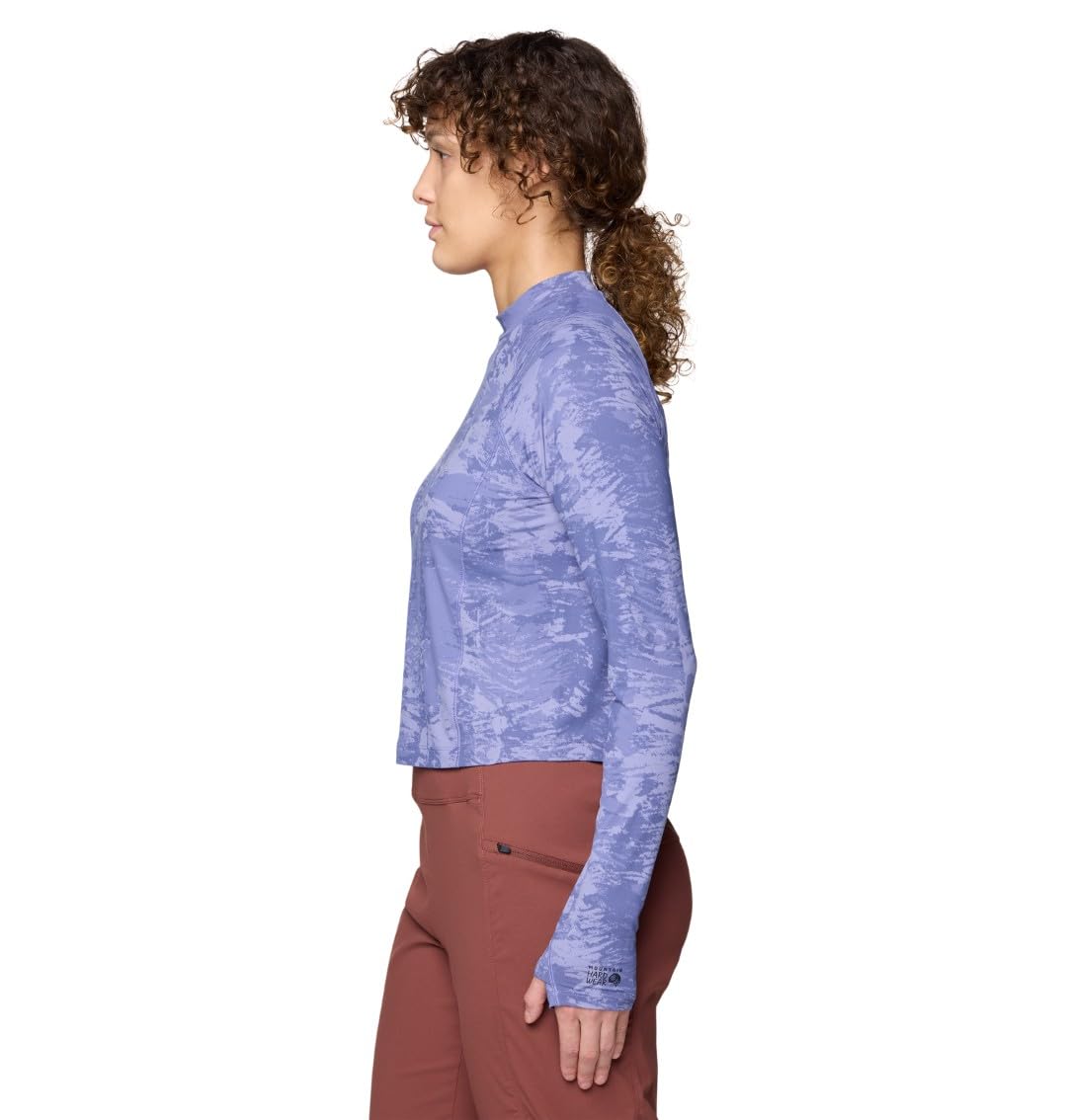 mountain-hardwear-crater-lake-long-sleeve-crop-upf-50-sun-shirt-with-mock-neck-a image 4