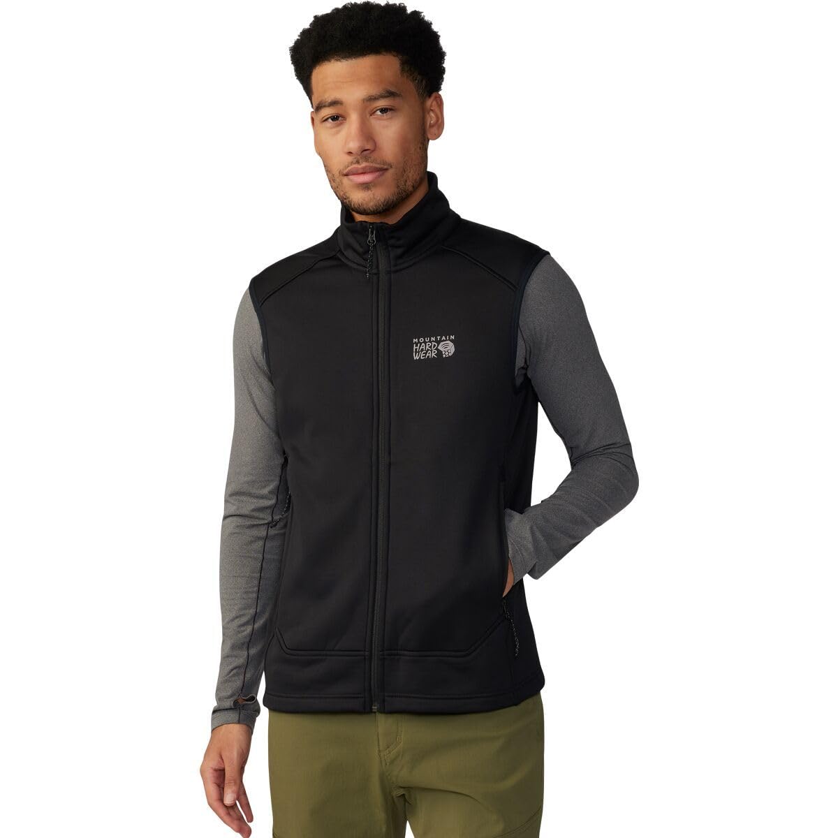 mountain-hardwear-sendura-men-s-fleece-vest-slim-fit-stretch-trail-fleece image 8