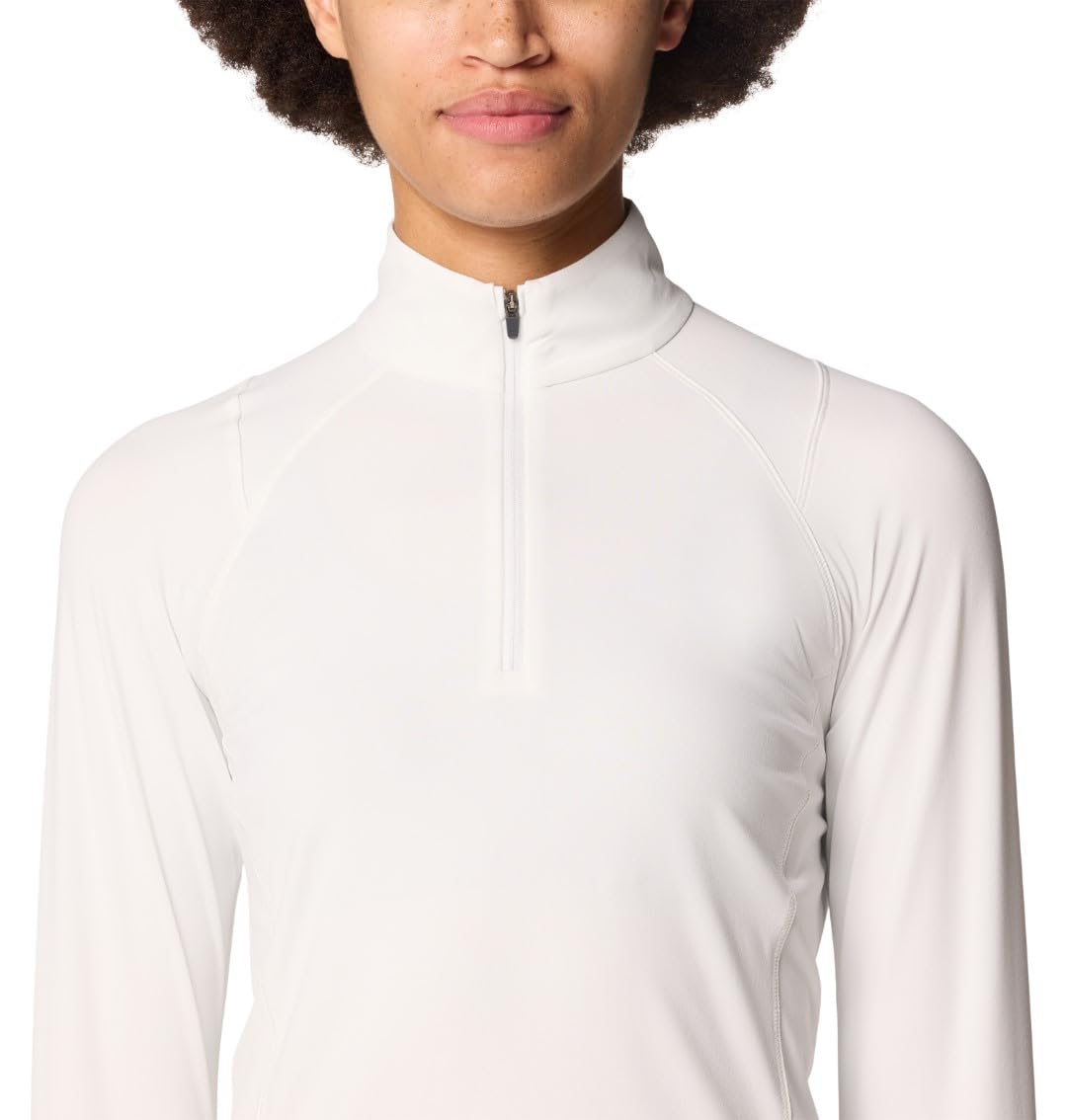 mountain-hardwear-crater-lake-1-2-zip-women-s-grid-fleece-mid-layer-with-scuba-h image 4