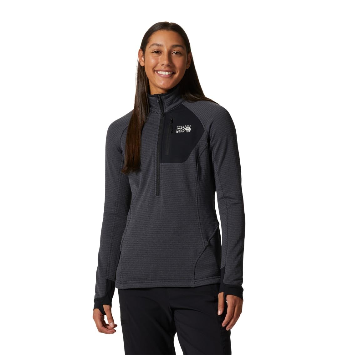mountain-hardwear-women-s-polartec-power-grid-half-zip-fleece-midlayer-jacket image 7