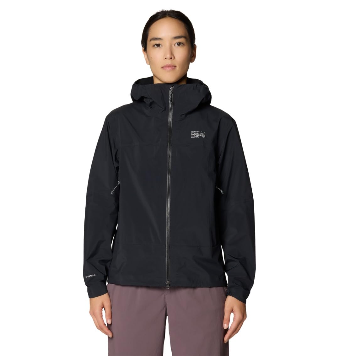 mountain-hardwear-women-s-cloud-cipher-hooded-jacket-3-layer-waterproof-rain-jac image 1