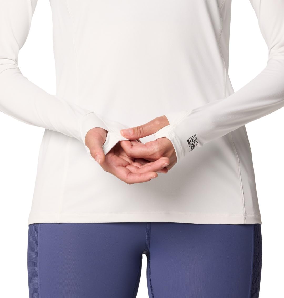 mountain-hardwear-crater-lake-1-2-zip-women-s-grid-fleece-mid-layer-with-scuba-h image 5