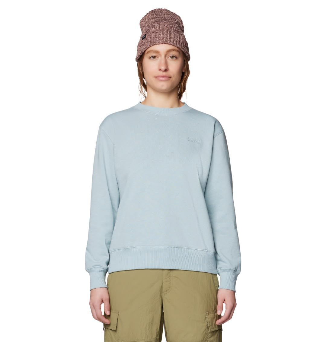 mountain-hardwear-women-s-mhw-logo-pullover-crew-100-cotton-jersey-graphic-sweat image 1