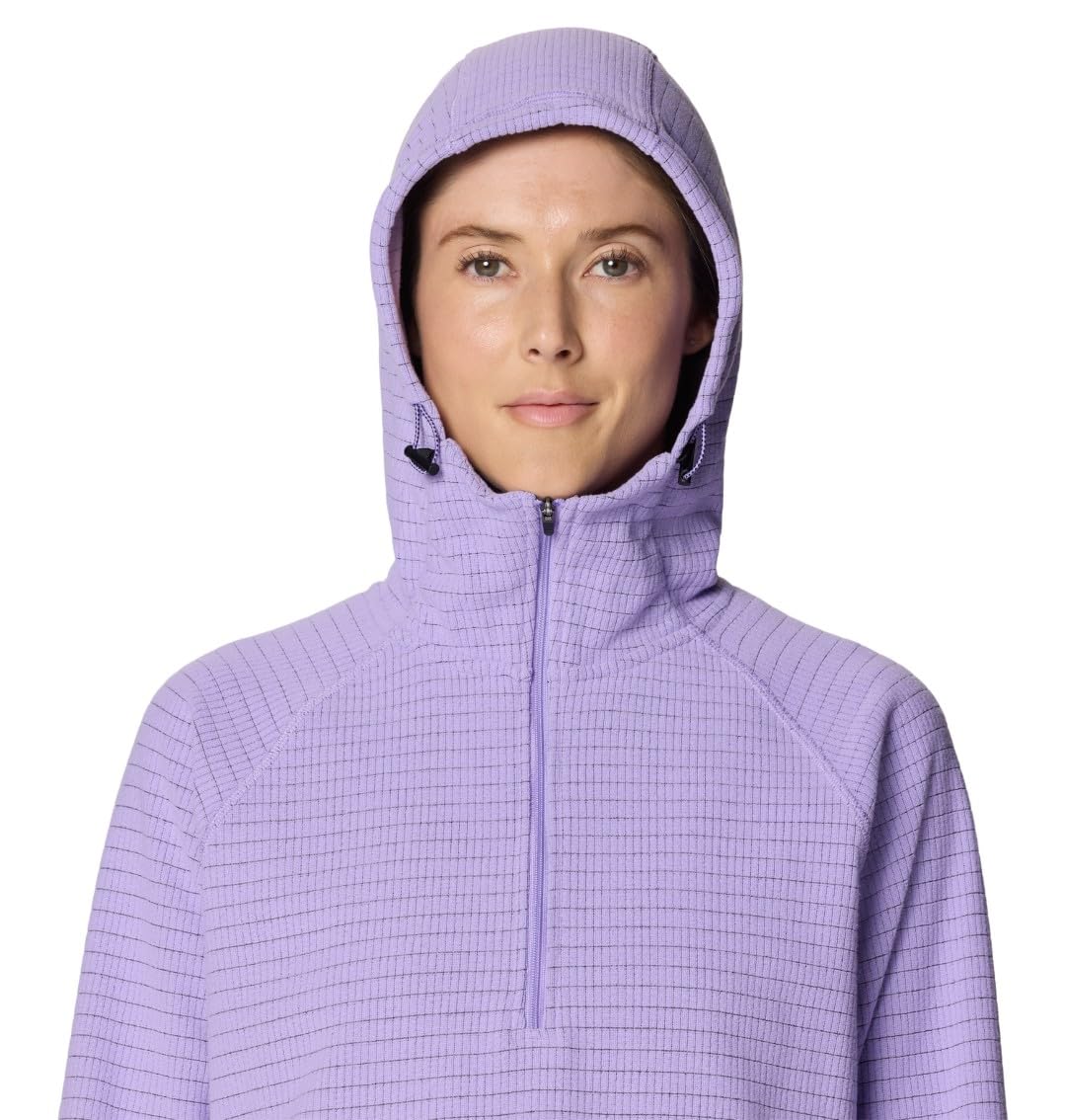 mountain-hardwear-summit-grid-1-2-zip-lightweight-fleece-midlayer-for-backpackin image 4