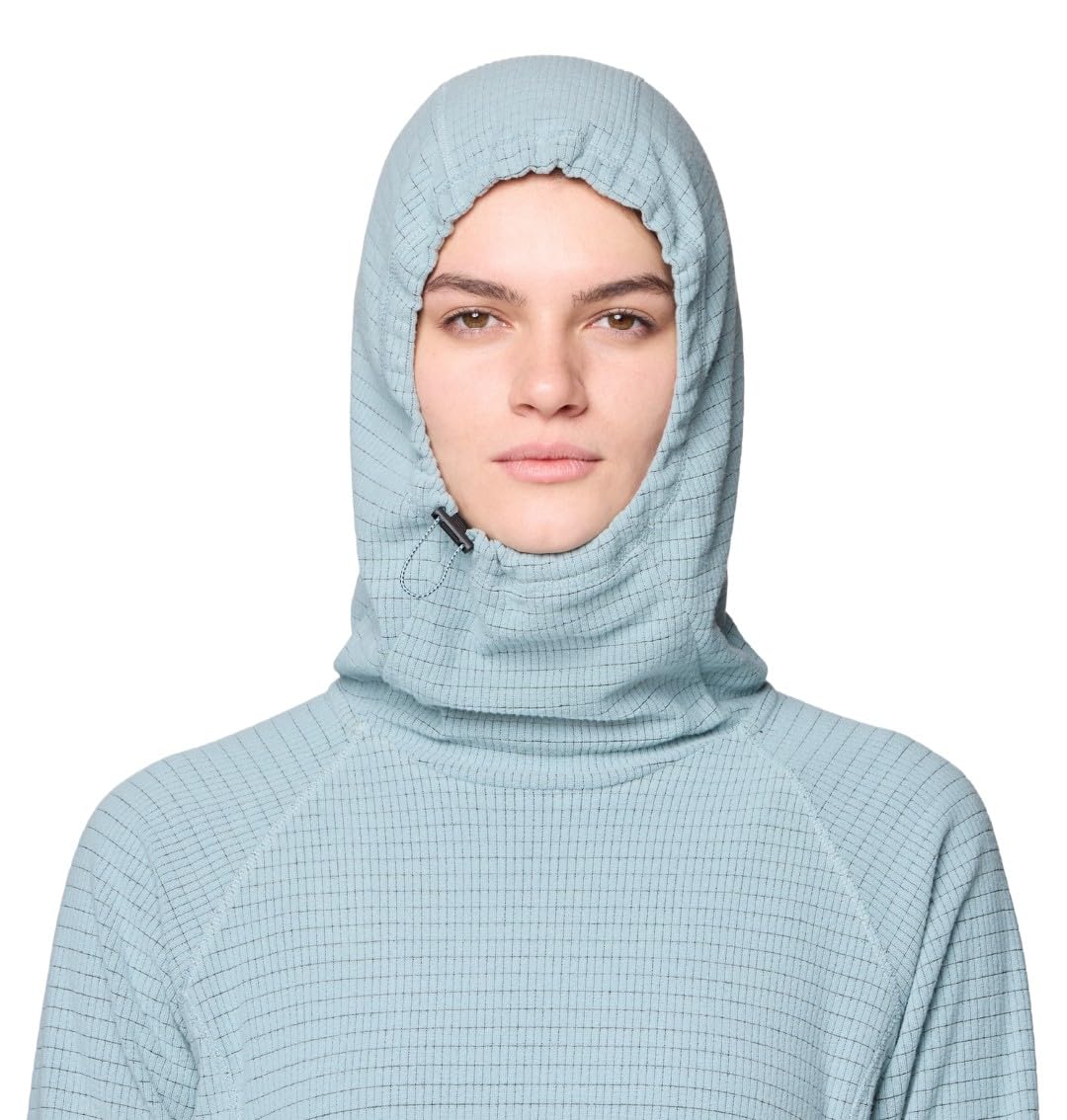mountain-hardwear-women-s-summit-grid-fleece-dress-hooded-lightweight-layering-d image 4