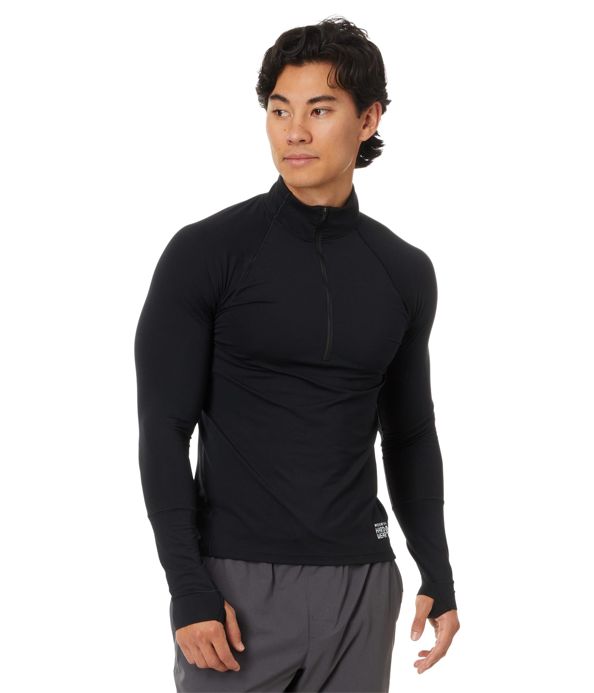 mountain-hardwear-butter-up-long-sleeve-1-2-zip-buttery-soft-moisture-wicking-od image 7