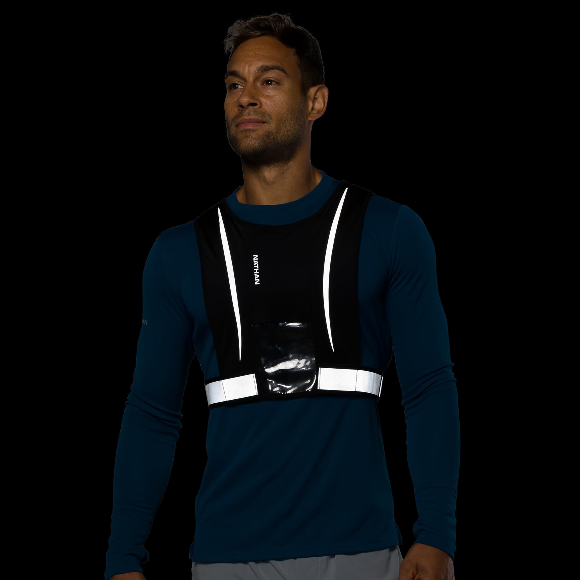 nathan-hypernight-reflective-stash-vest-high-visibility-running-safety-vest-with image 3