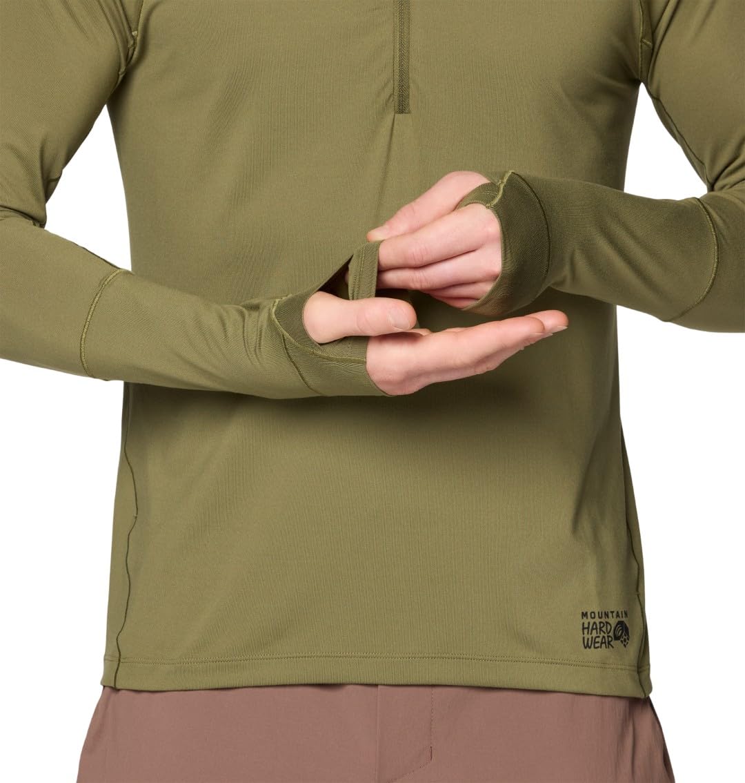 mountain-hardwear-butter-up-long-sleeve-1-2-zip-buttery-soft-moisture-wicking-od image 5