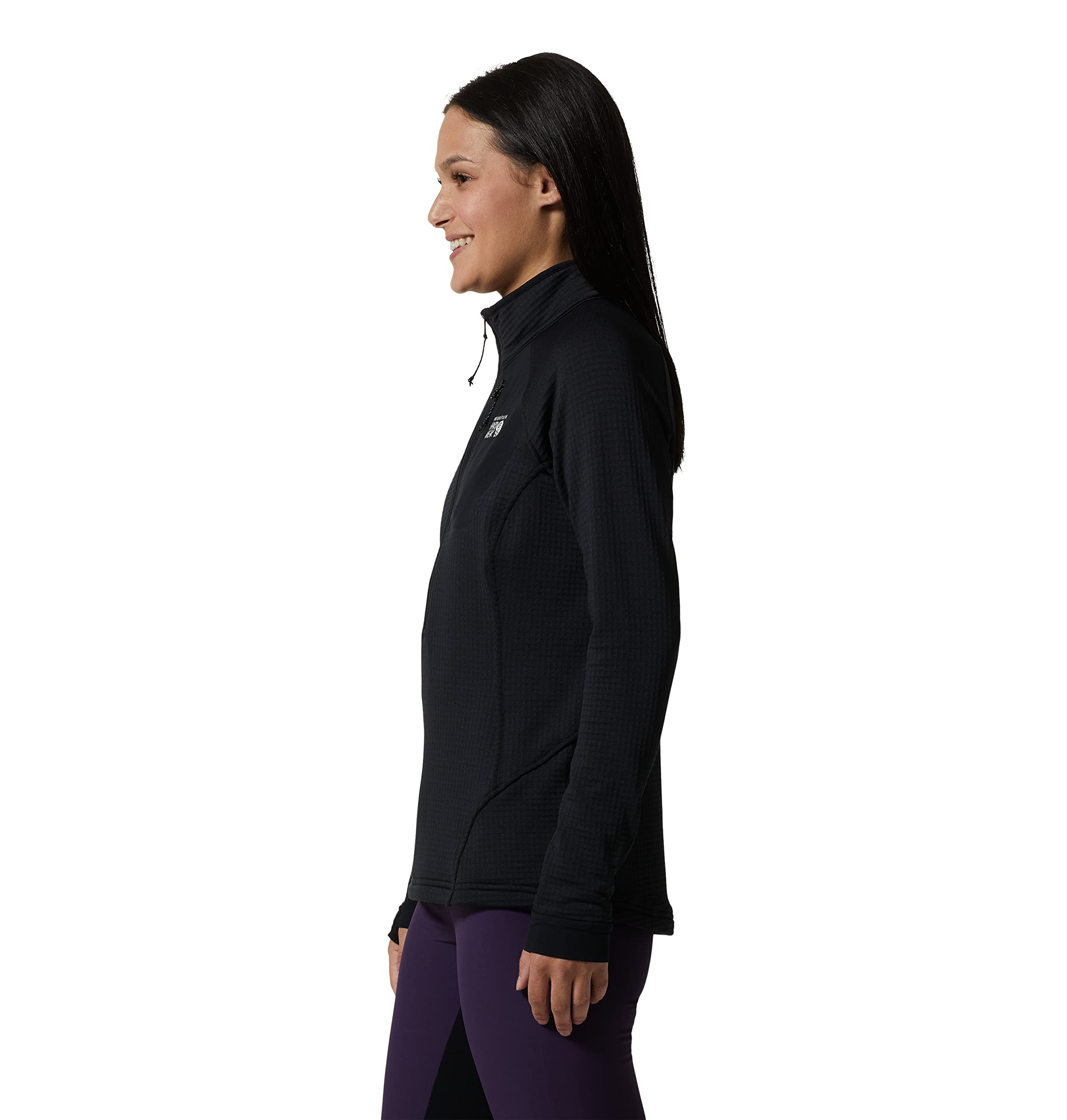 mountain-hardwear-polartec-power-grid-1-2-zip-jacket-double-brushed-recycled-fle image 3