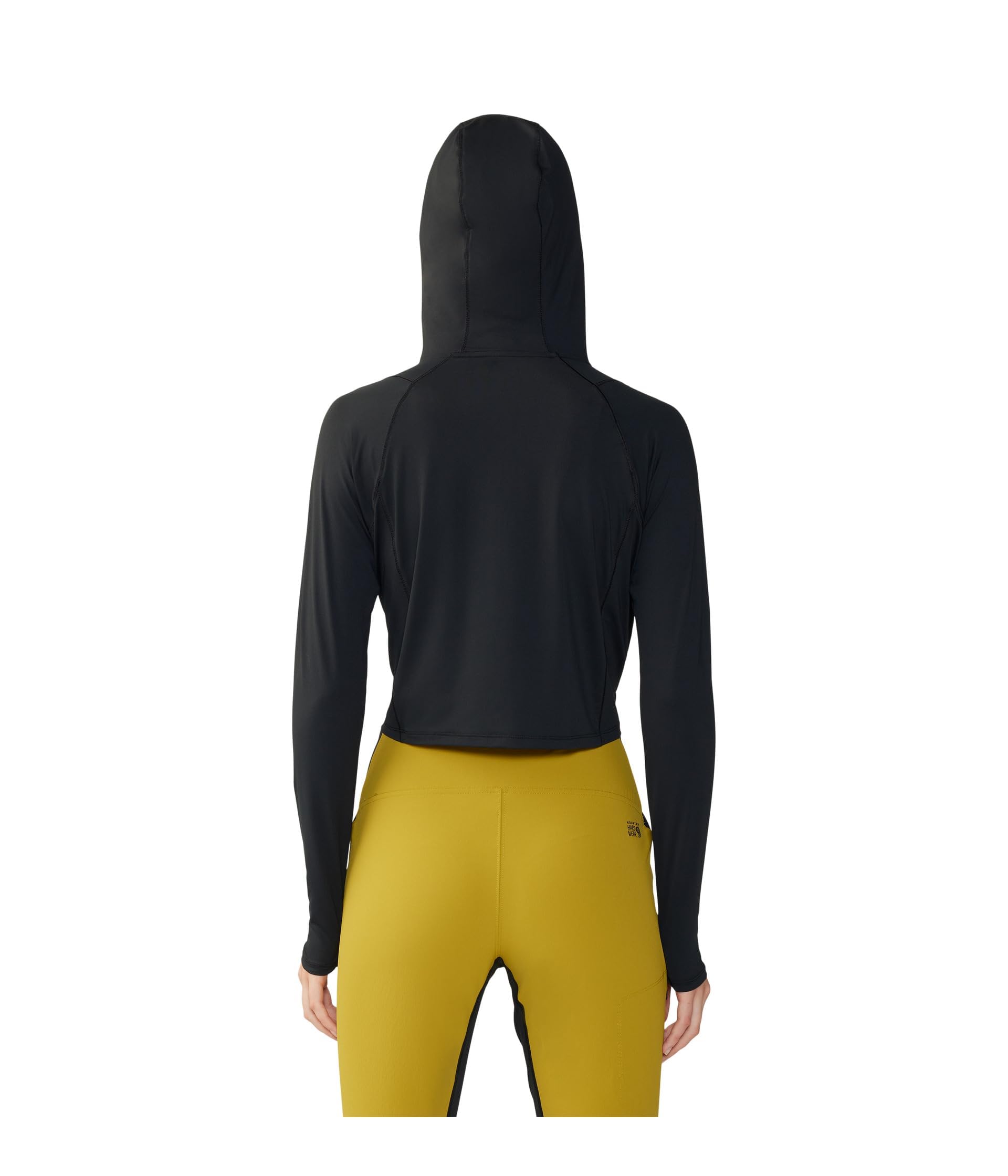 mountain-hardwear-crater-lake-crop-zip-women-s-quick-dry-upf-sun-hoodie-with-hal image 2