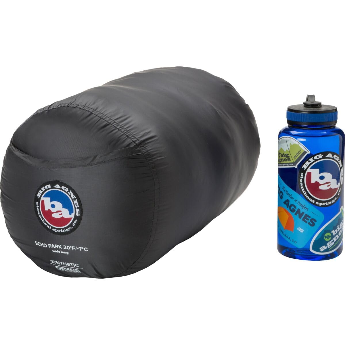 big-agnes-echo-park-sleeping-bag-extra-roomy-deluxe-synthetic-camping-bag-with-p image 4