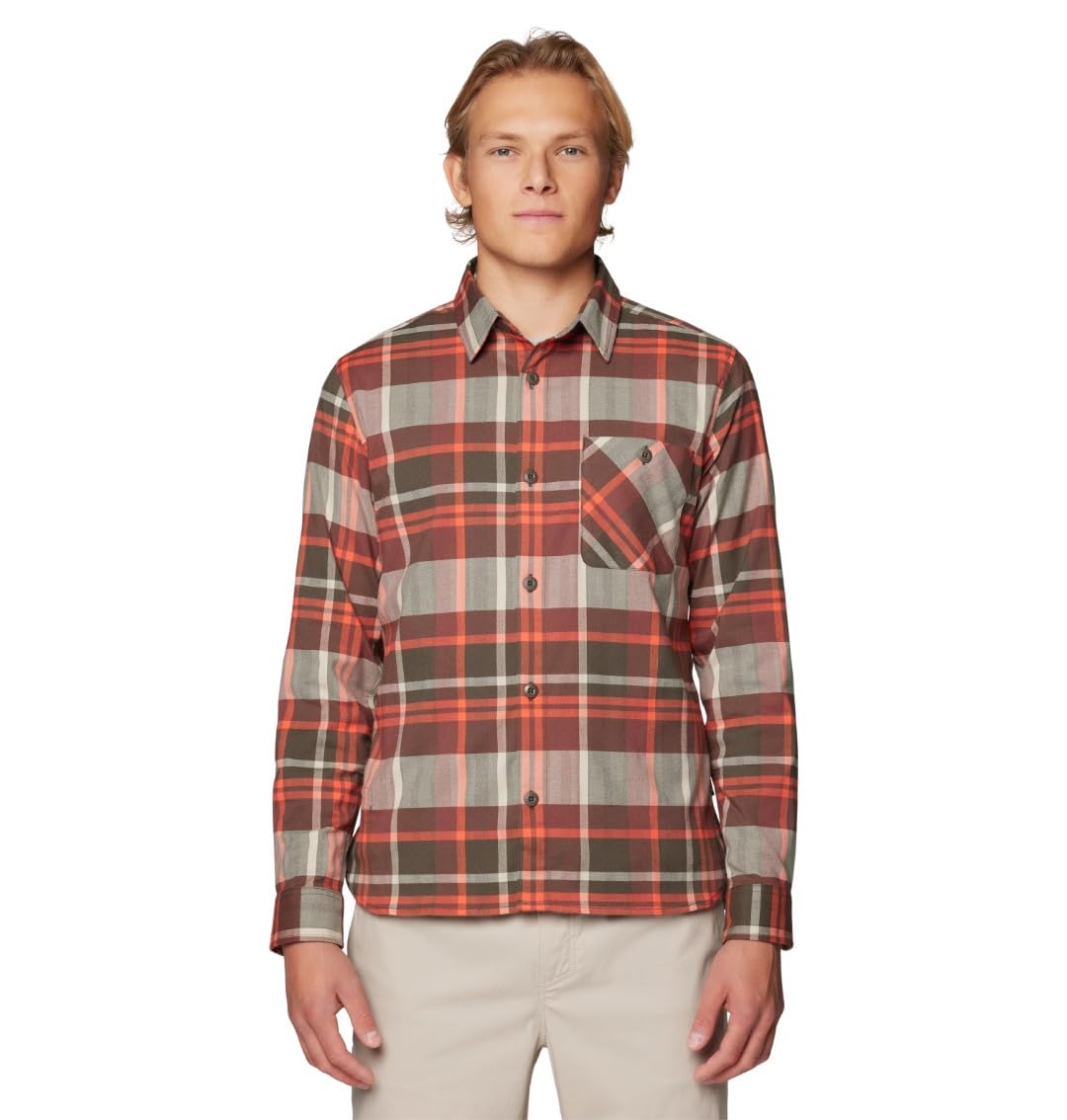 mountain-hardwear-voyager-one-men-s-long-sleeve-flannel-shirt-recycled-stretch-f image 4