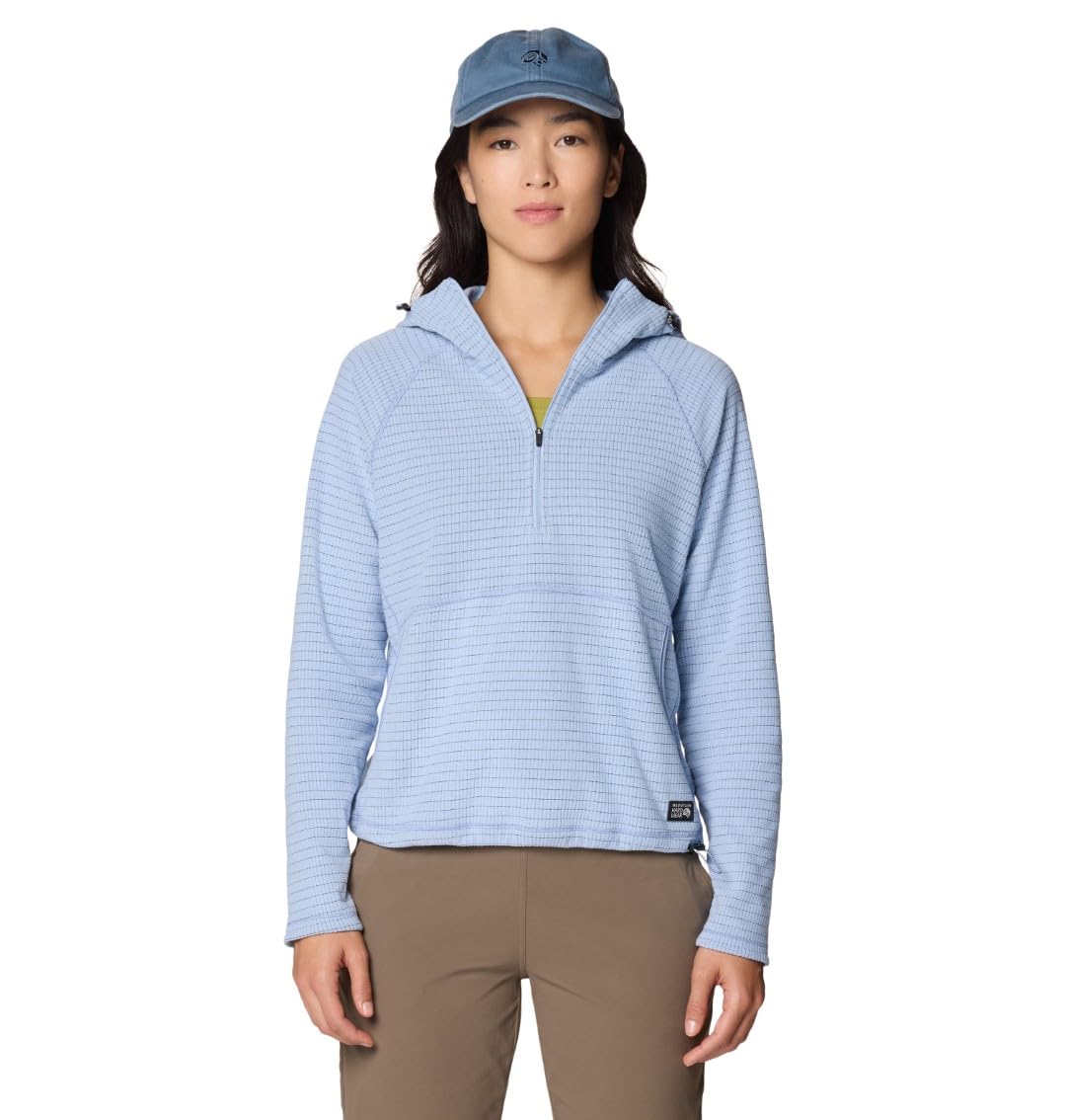 mountain-hardwear-summit-grid-1-2-zip-lightweight-fleece-midlayer-for-backpackin image 6