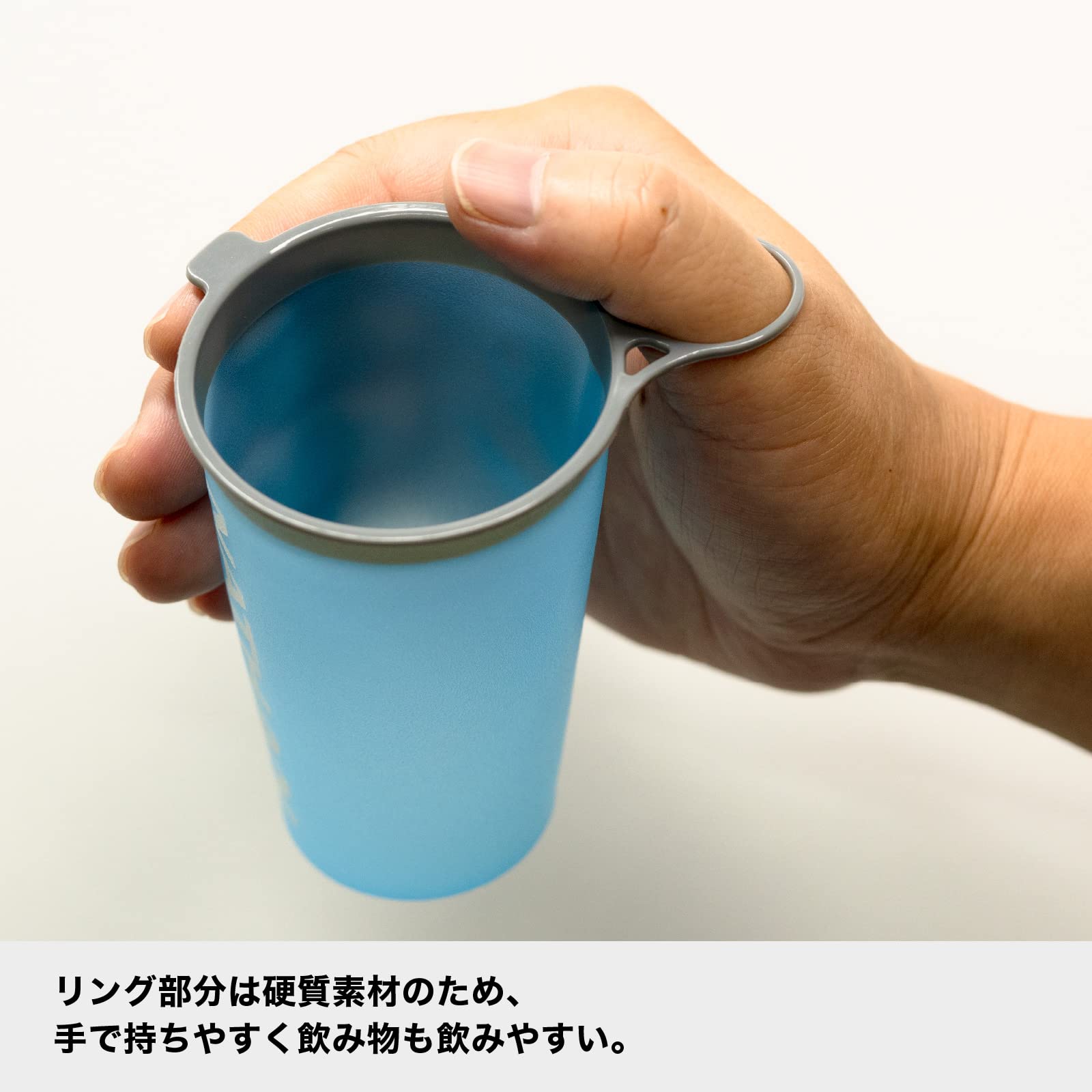 nathan-reusable-race-day-cup-2-pack-foldable-flexible-running-cups-blue-me-away- image 4