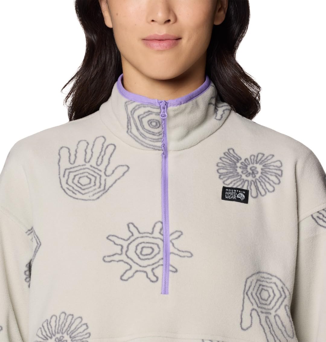 mountain-hardwear-microchill-half-zip-100-brushed-recycled-polyester-fleece-pull image 6