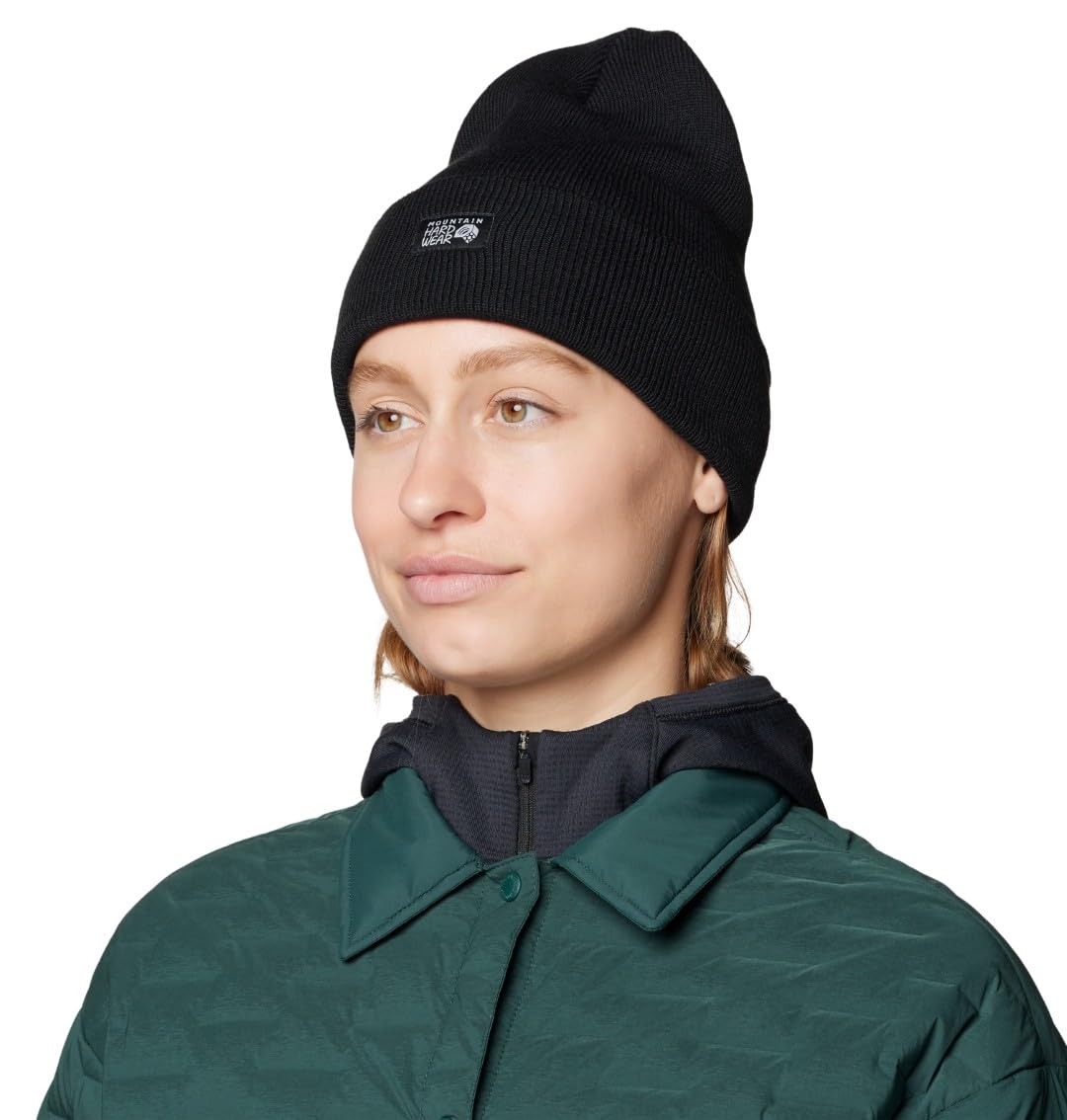 mountain-hardwear-town-square-beanie-unisex-recycled-poly-knit-cuffed-winter-bea image 6