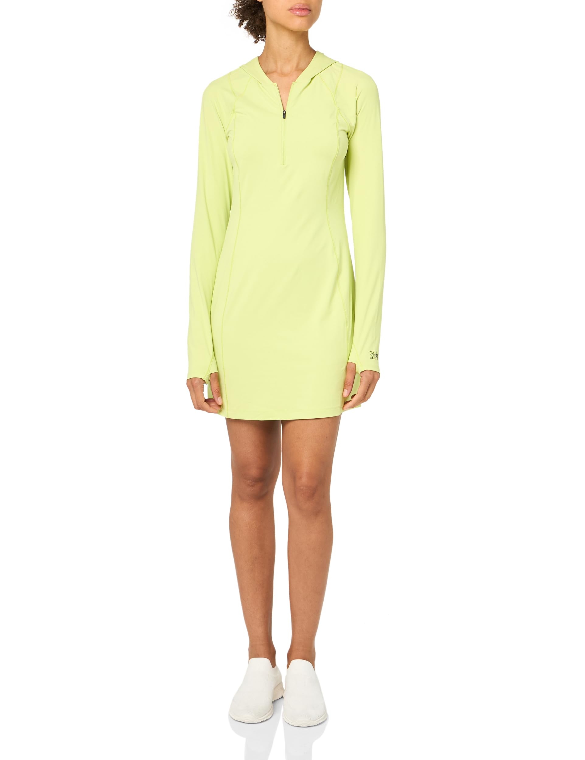 mountain-hardwear-crater-lake-dress-women-s-upf-50-sun-hooded-half-zip-dress image 7