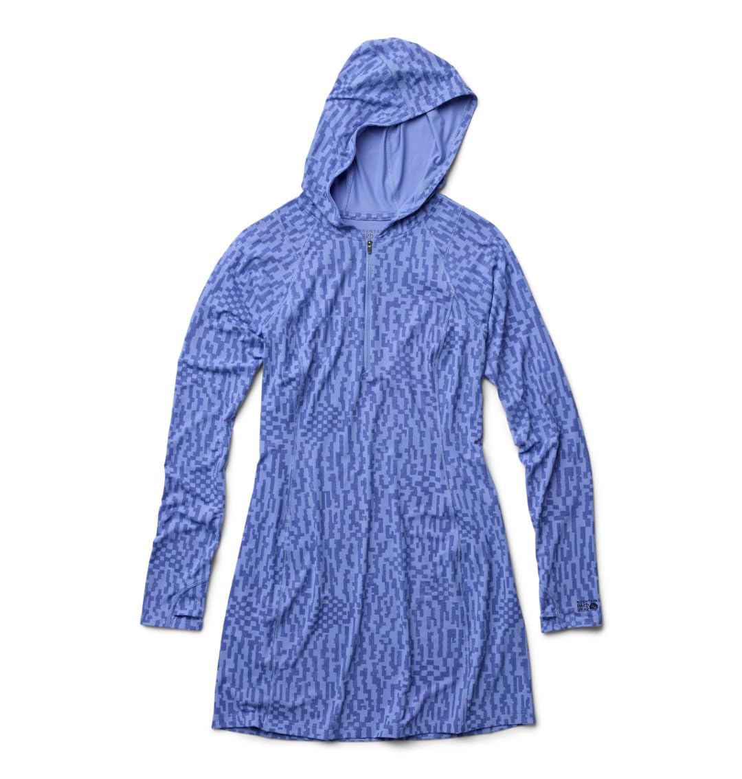 mountain-hardwear-crater-lake-dress-women-s-upf-50-sun-hooded-half-zip-dress image 6